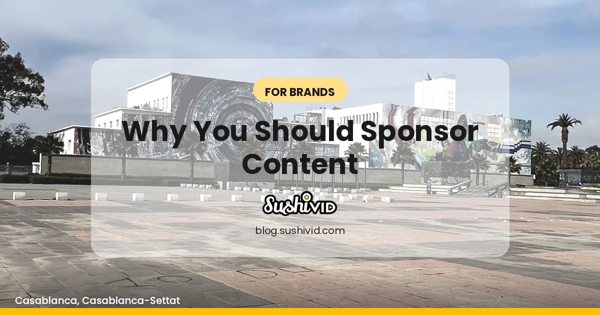5 Reasons You Should Sponsor Content