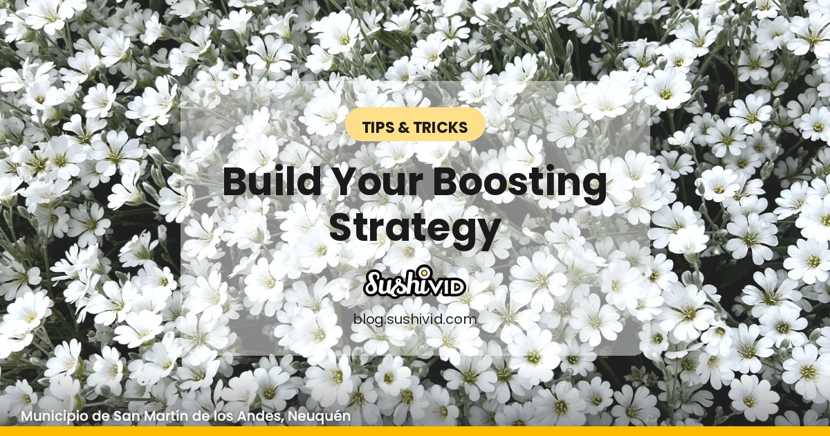 Get to know more about creating your own strategy for boosting