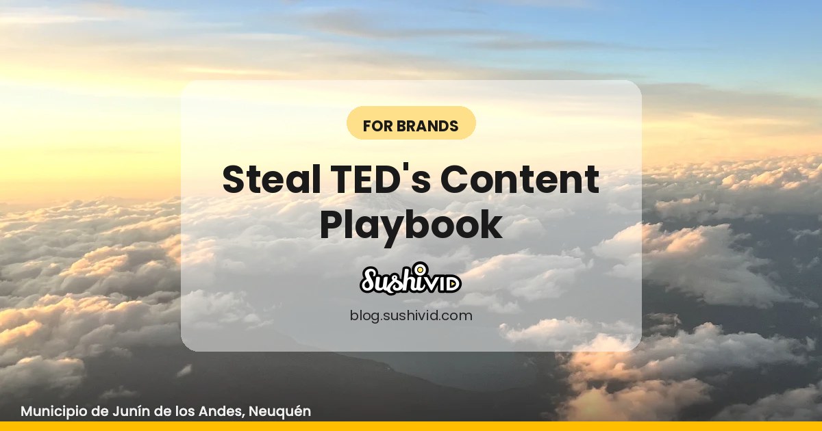 Need good marketing content? Learn from TED talk
