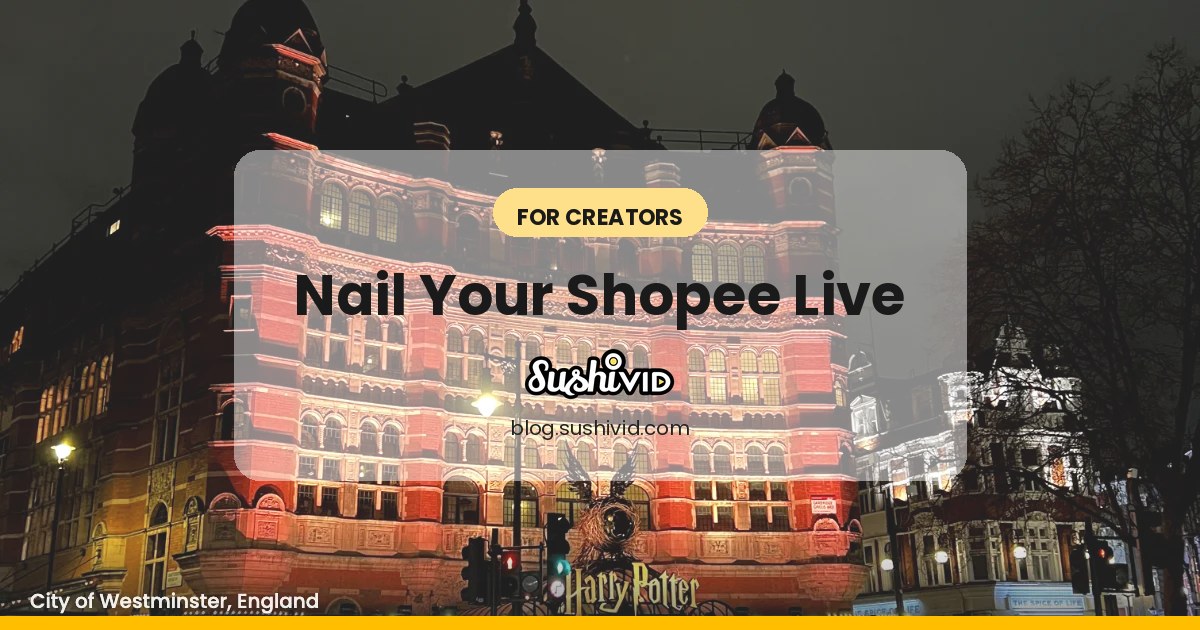 How To Prepare For Your Shopee Live