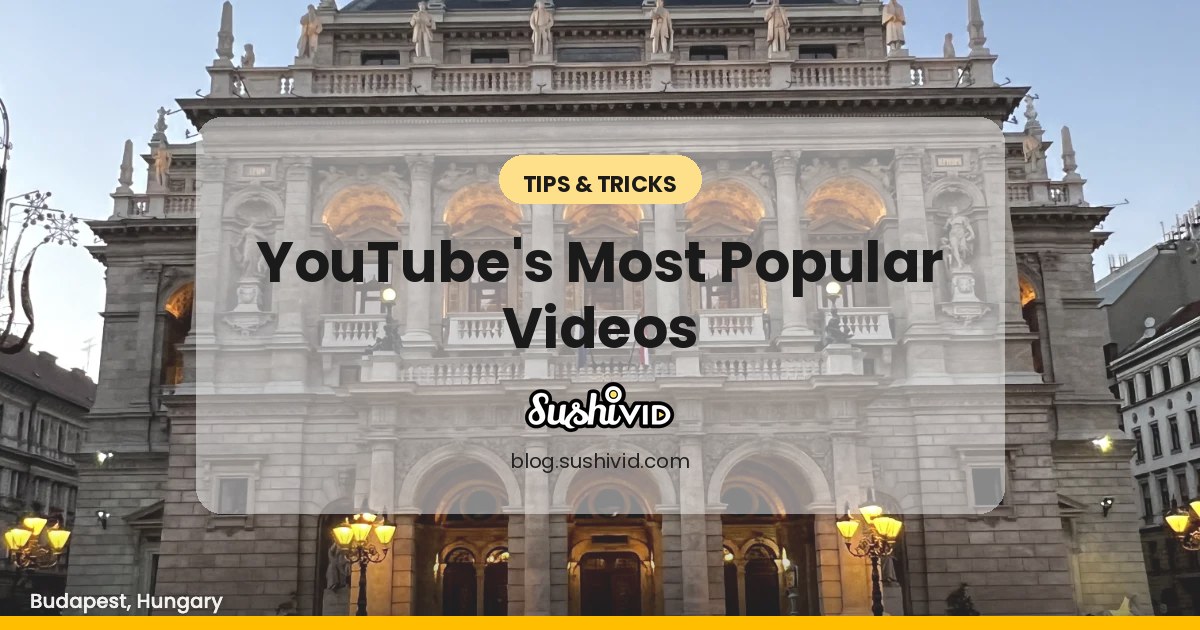 Most popular types of YouTube videos