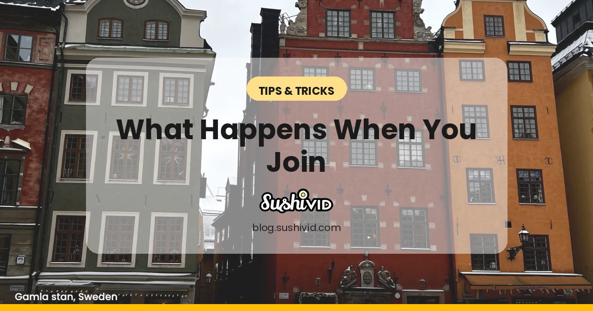 What happens when you join SushiVid?