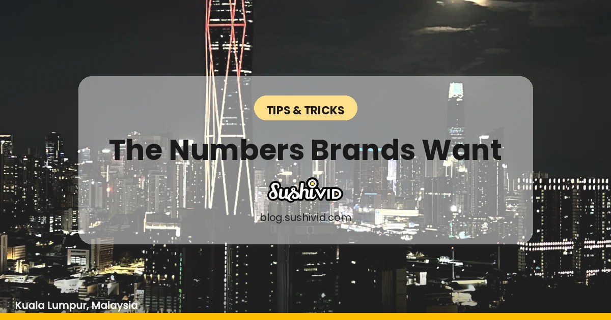 What sort of analytics does a brand want from influencers?