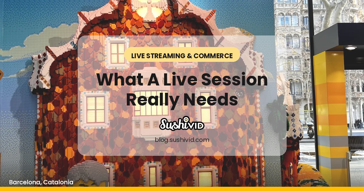 What You Actually Need to Run a Live Selling Session